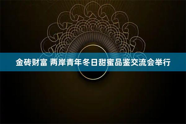 金砖财富 两岸青年冬日甜蜜品鉴交流会举行